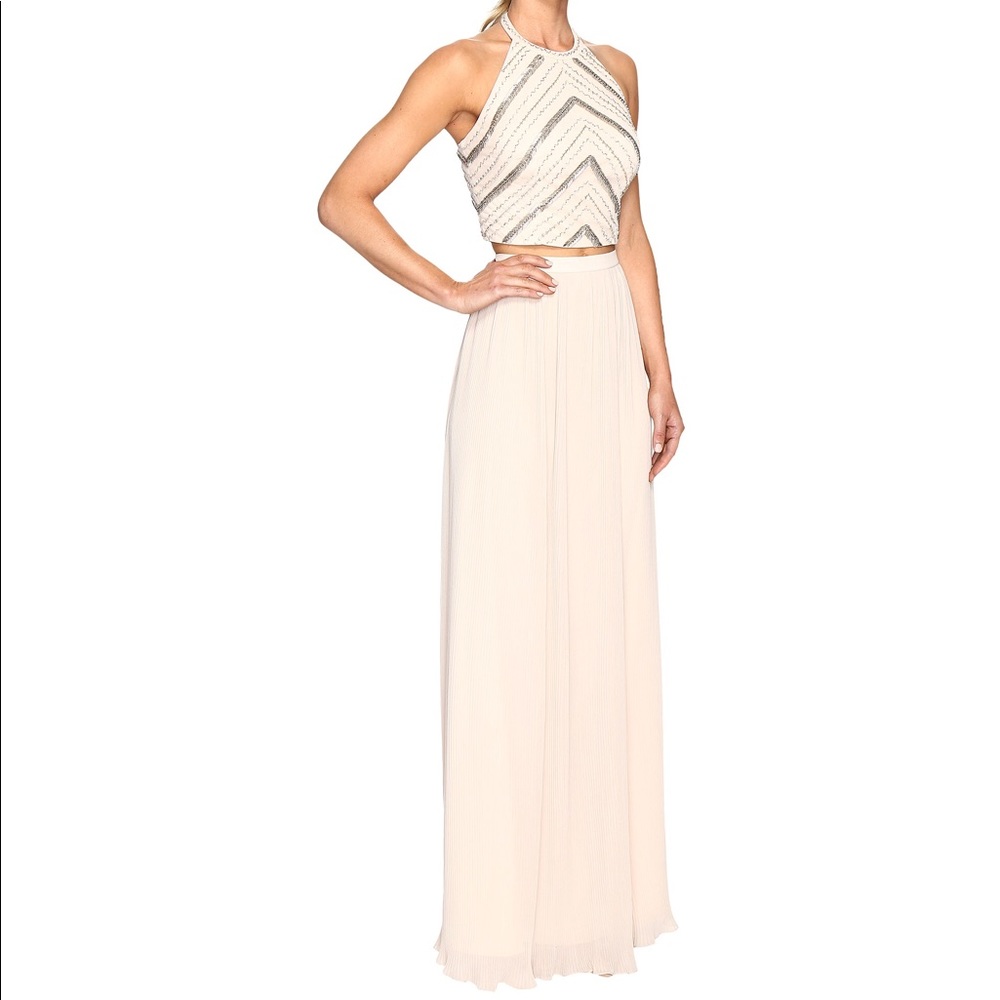 Aidan Mattox Two-Piece Halter Gown - NWT - Size 4